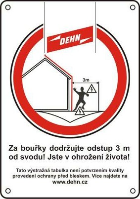 Tabulka výstrahy na svody